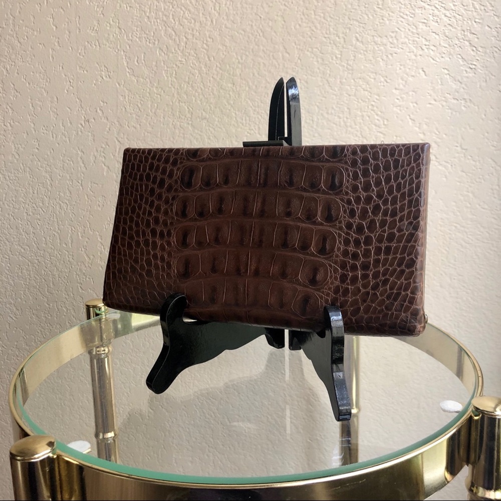Banana Republic Brown Crocodile Cluth